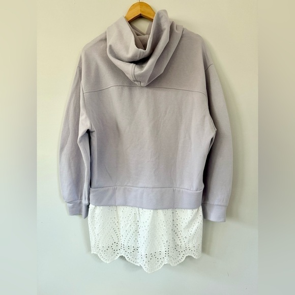 NWT Anthropologie Pilcro Hooded Sweatshirt Twofer Mini Dress | Size XS - Picture 8 of 12